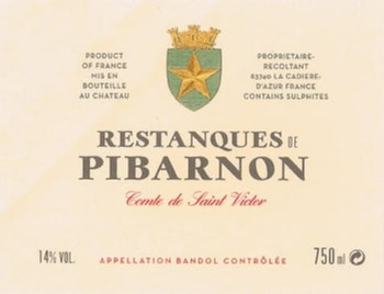 Chateau de Pibarnon Restanques Bandol Rouge 2019