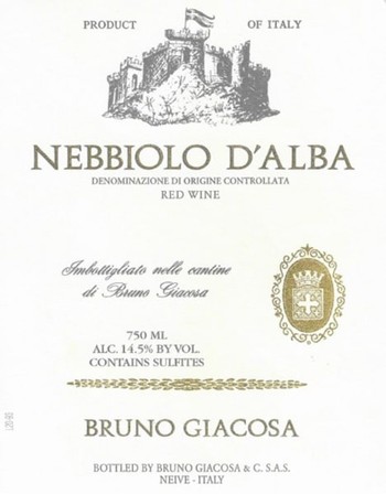 Bruno Giacosa Nebbiolo d'Alba 2021