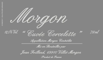 Domaine Jean Foillard Morgon Cuvee Corcelette 2021