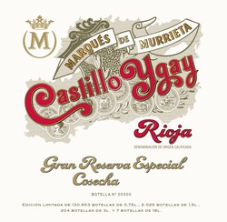 Marques de Murrieta Castillo Ygay Gran Reserva Especial Cosecha 2012