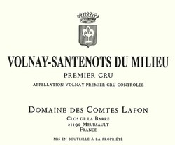Domaine des Comtes Lafon Volnay Santenots-du-Milieu 2020