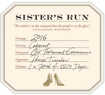 Sister's Run Old Testament Cabernet Sauvignon 2016