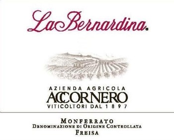 Accornero Monferrato La Bernardina Freisa 2018