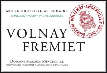 Domaine Marquis d'Angerville Volnay Fremiet Premier Cru 2011