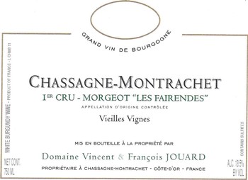 Domaine Vincent & Francois Jouard Morgeot Les Fairendes Vieilles Vignes 2022