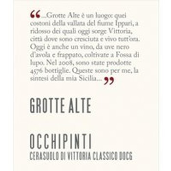 Arianna Occhipinti Grotte Alta Cerasuolo Di Vittoria 2018