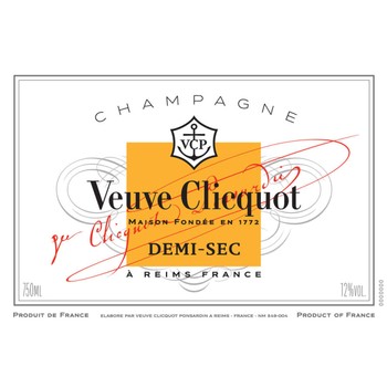 Veuve Clicquot Demi-Sec (375ML half-bottle)