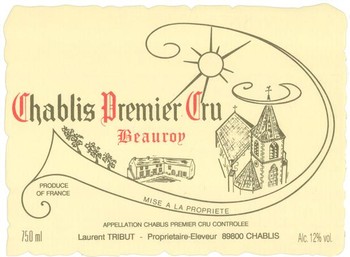 Laurent Tribut Chablis 1er Cru Beauroy 2022