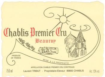 Laurent Tribut Chablis 1er Cru Beauroy 2022