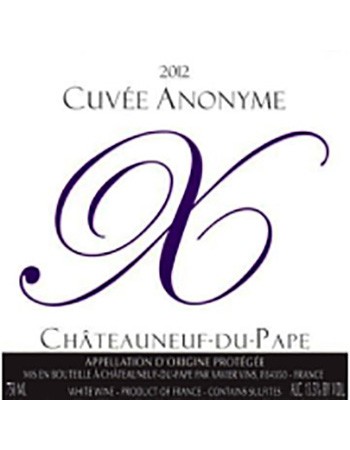Xavier Vins Chateauneuf du Pape Cuvee Anonyme 2012 Image