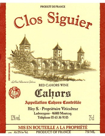 Clos Siguier Cahors 2018