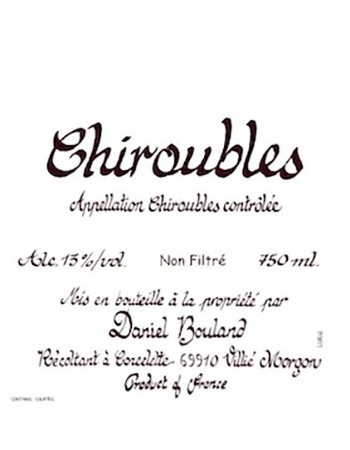 Daniel Bouland Chatenay Chiroubles 2017