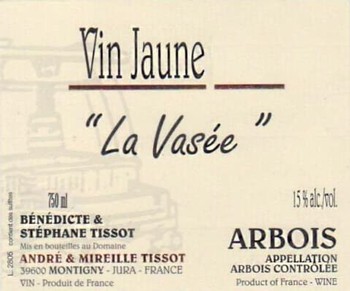 Domaine Tissot Arbois Vin Jaune La Vasee 2011