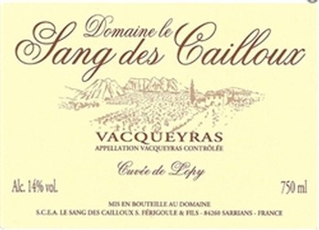 Domaine le Sang des Cailloux Cuvee de Lopy 2016