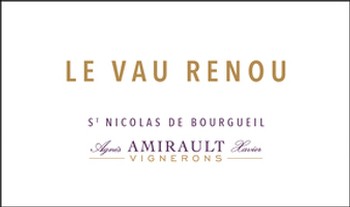 Domaine Xavier et Agnes Amirault St Nicolas de Bourgeil Le Vau Renou 2015