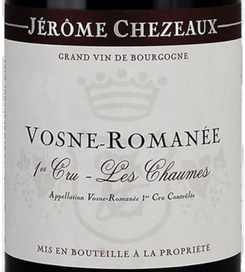 Jerome Chezeaux Vosne-Romanee 1er Cru Les Chaumes 2020