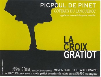 La Croix Gratiot Picpoul de Pinet 2024