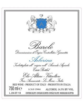 Elio Altare Barolo Arborina 2013