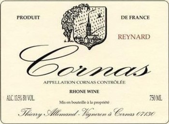 Thierry Allemand Reynard Cornas 2019