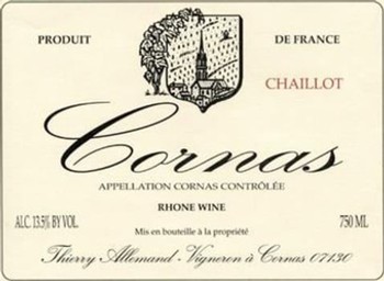 Thierry Allemand Chaillot Cornas 2019