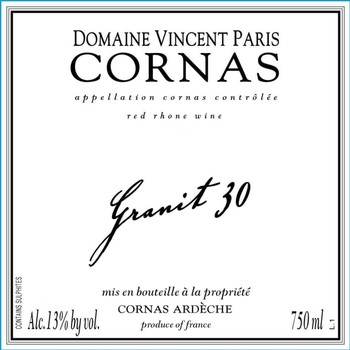 Domaine Vincent Paris Cornas Granit 30 2018