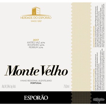 Herdade Do Esporao Monte Velho Branco 2018