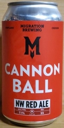 Migration Cannon Ball Red Ale 12oz Can