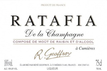 Rene Geoffroy Ratafia de la Champagne NV