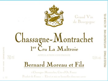 Domaine Moreau Chassagne-Montrachet 1er Cru La Maltroie 2020