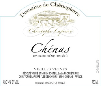 Domaine Chenepierre Chenas VV 2019