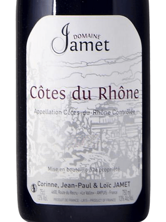 Domaine Jamet Cotes du Rhone Rouge 2018