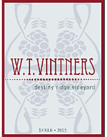 WT Vintners Gorgeous Syrah 2015