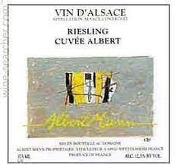 Albert Mann Cuvee Albert Riesling 2018