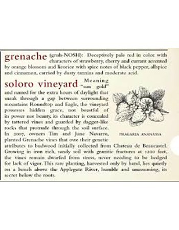 Minimus Applegate Valley Grenache 2015