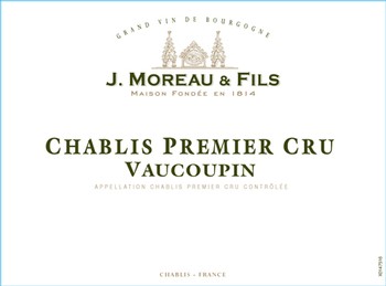 J. Moreau Chablis Premier Cru Vaucoupins 2019