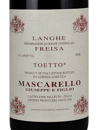 Giuseppe Mascarello Langhe Freisa Toetto 2021