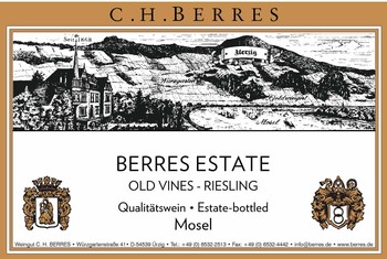 Berres Estate Old Vines Riesling 2018