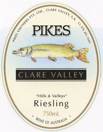Pikes Hills and Valleys Riesling 2018