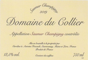 Domaine du Collier Saumur Champigny Rouge 2020