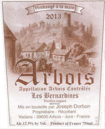 Joseph Dorbon Arbois Vieilles Vignes Les Bernardines 2013