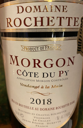 Domaine Rochette Morgon Cote du Py 2018
