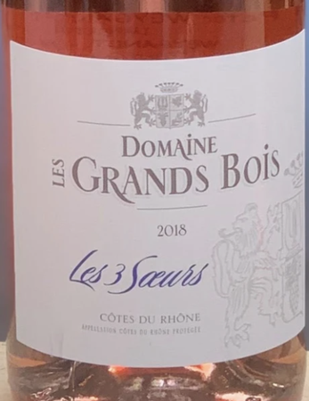 Domaine Les Grands Bois 'Les 3 Soeurs' Rosé 2019