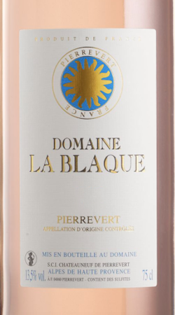 Domaine La Blaque Coteaux de Pierrevert Rose 2019