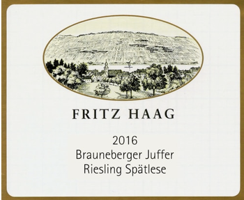 Fritz Haag Spatlese Brauneberge Riesling 2016