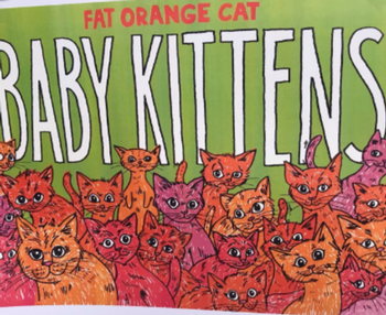 Fat Orange Cat Baby Kittens 16oz Can