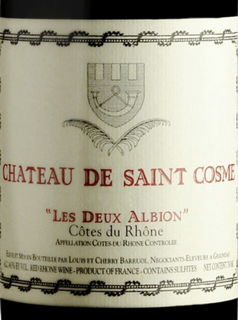 Chateau de Saint Cosme Les Deux Albion CdR 2018