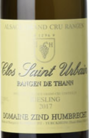 Domaine Zind Humbrecht Clos Saint Urban Rangen de Thann Grand Cru Riesling 2017