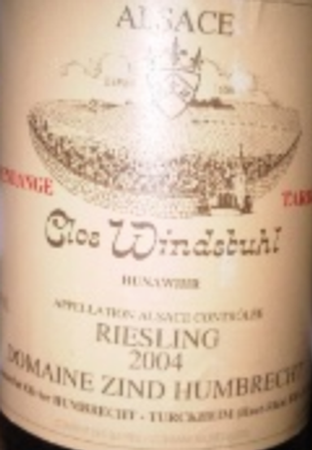 Domaine Zind-Humbrecht Riesling Clos Windsbuhl Vendange Tardive 2004