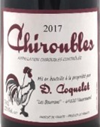 Damien Coquelet Chiroubles 2017