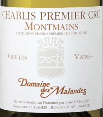 Domaine des Malandes Chablis 1er Cru Montmains 2017